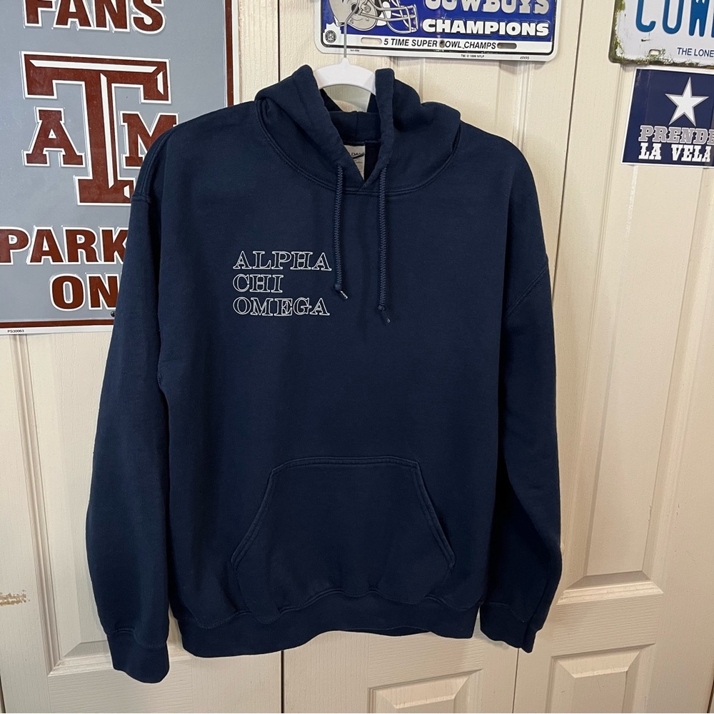 Dallas Texas Alpha Chi Omega Pullover Hoodie - Picture 2 of 7